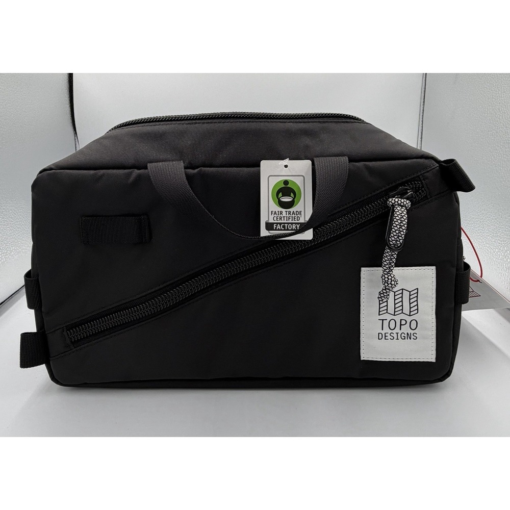 Topo Designs Quick Pack Shoulder Crossbody Waist Bag Black 7L NWT